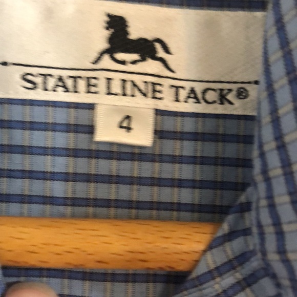 State Line Tack Women’s Button Down Shirt Size 4 - Picture 5 of 7